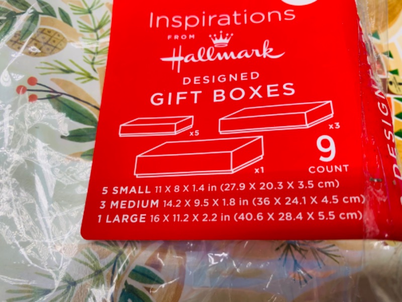 Photo 1 of 986044…9 various size holiday gift boxes 