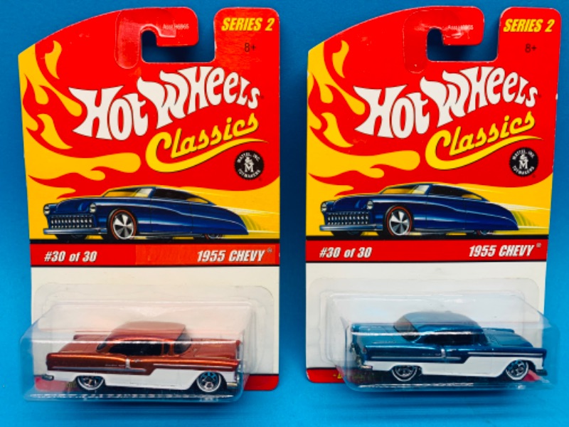 Photo 1 of 986089…2  hot wheels classics die cast Chevy cars with special paint 