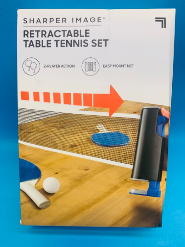 Photo 1 of 986185…sharper image retractable table tennis set
