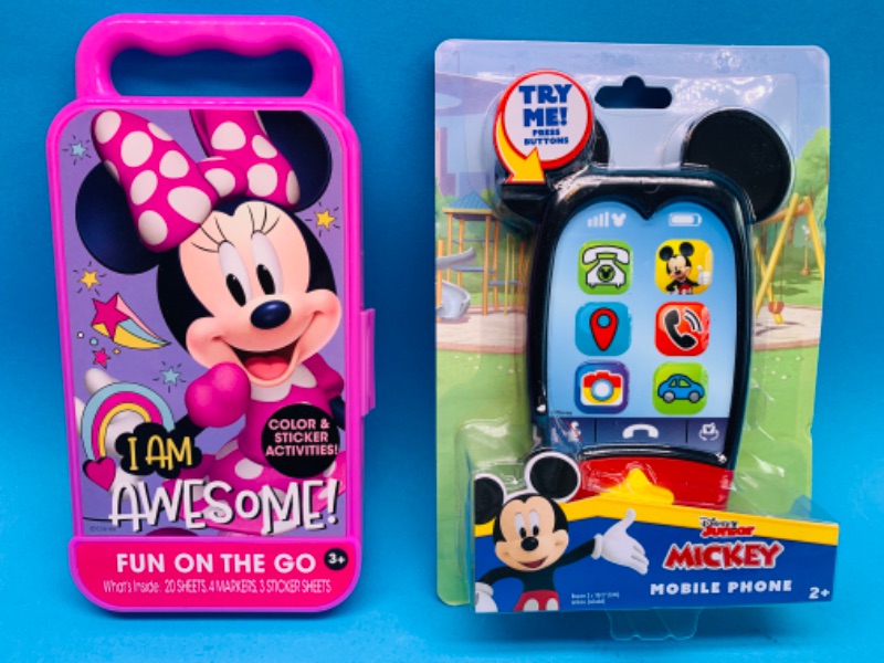 Photo 1 of 986218… Disney Mickey mobile phone and fun on the go toys