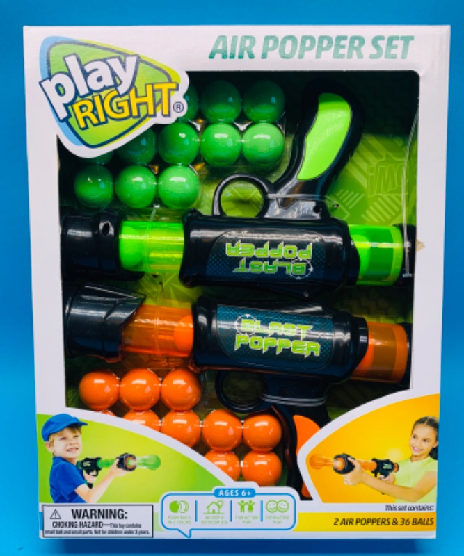Photo 1 of 986234…air popper set - includes 2 poppers and 36 balls