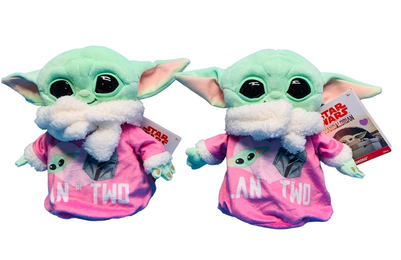 Photo 1 of 986273… 2 Disney Star Wars Mandalorian Grogu plushies 