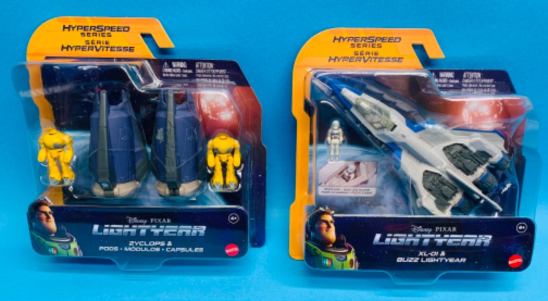 Photo 1 of 986311… 2 Disney lightyear hyperspeed series plane toys 