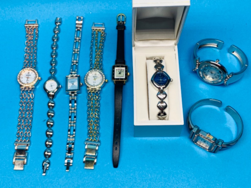 Photo 1 of 986346…8 ladies fashion watches- will need batteries 