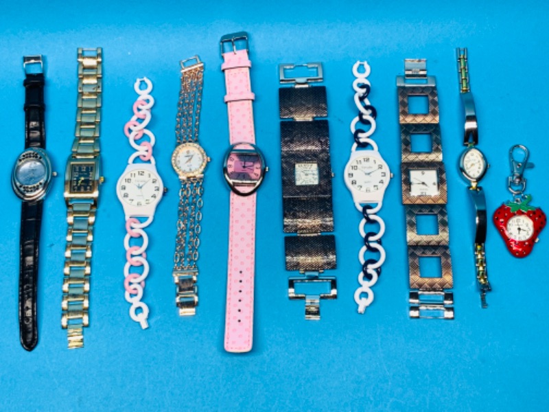 Photo 1 of 986347…10 ladies fashion watches-will need batteries 