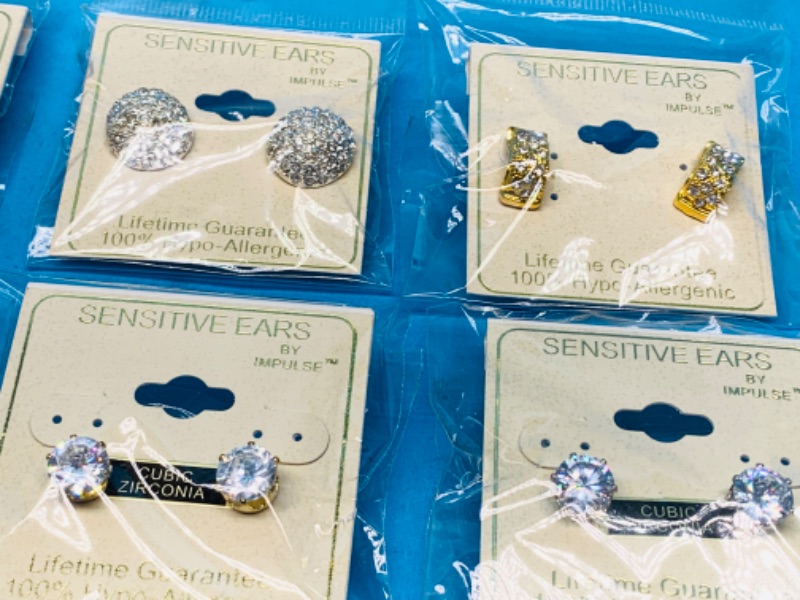 Photo 3 of 986349…6 pairs of sensitive hypoallergenic pierced earrings 