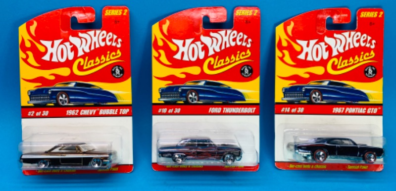 Photo 1 of 986358…3 hot wheels classics muscle cars with special paint -1 redline 