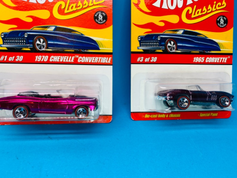 Photo 2 of 986359…3 hot wheels classics muscle cars with special paint-2 redlines 