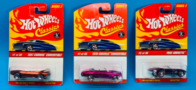 Photo 1 of 986359…3 hot wheels classics muscle cars with special paint-2 redlines 