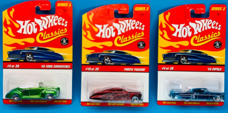 Photo 1 of 986362…3 hot wheels classics hot rods with special paint 