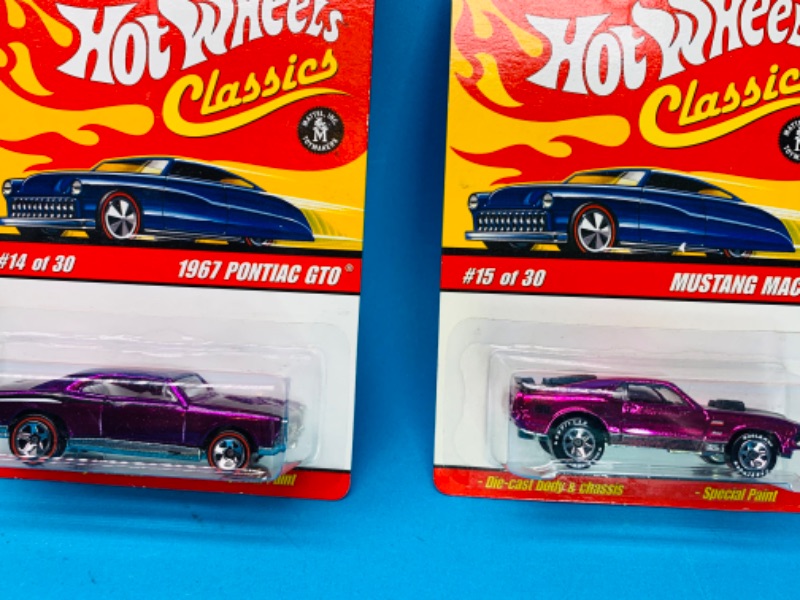 Photo 2 of 986363… 3 hot wheels classics muscle cars with special paint -1 redline 