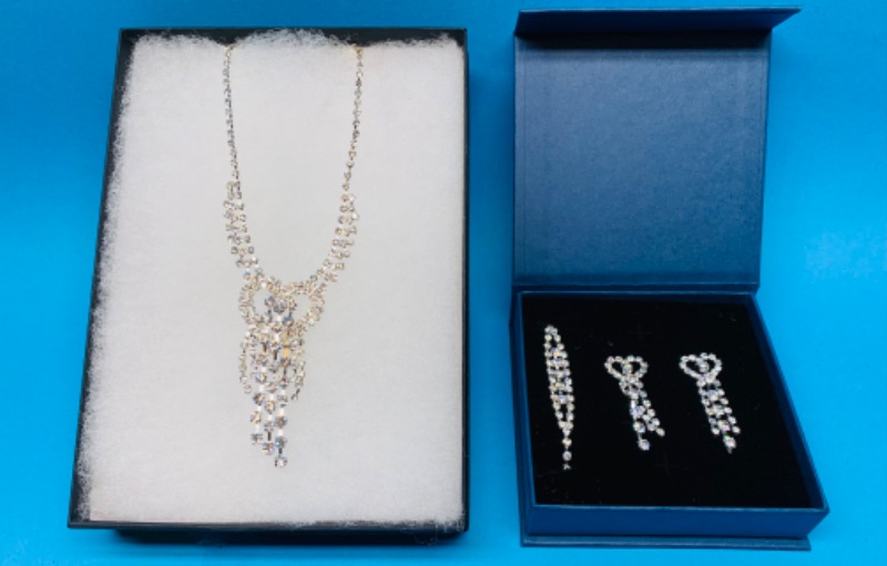 Photo 2 of 986405…Christina collection fashion necklace, bracelet, and pierced earrings set in gift boxes 