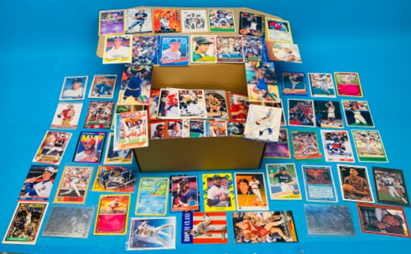 Photo 1 of 986449…800+ sports trading cards in box