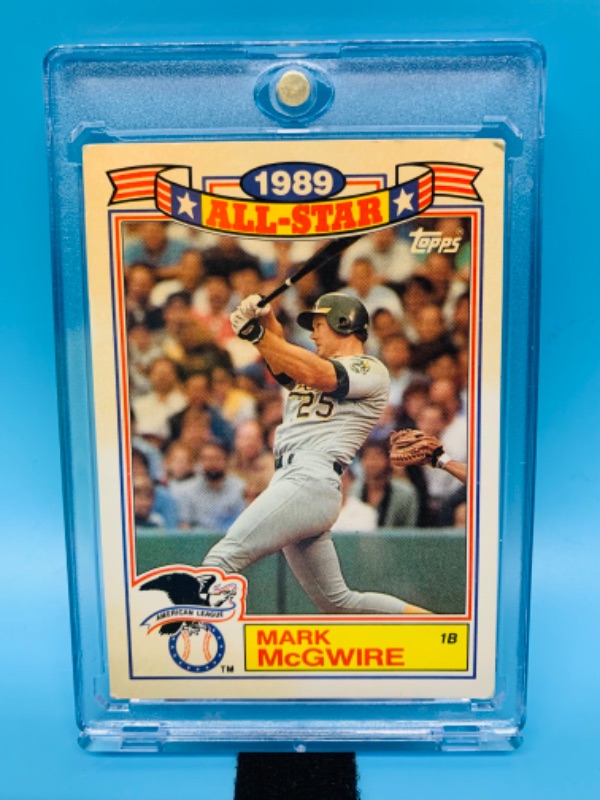 Photo 1 of 986452…Topps Mark McGwire all star game card 13  in hard plastic case 