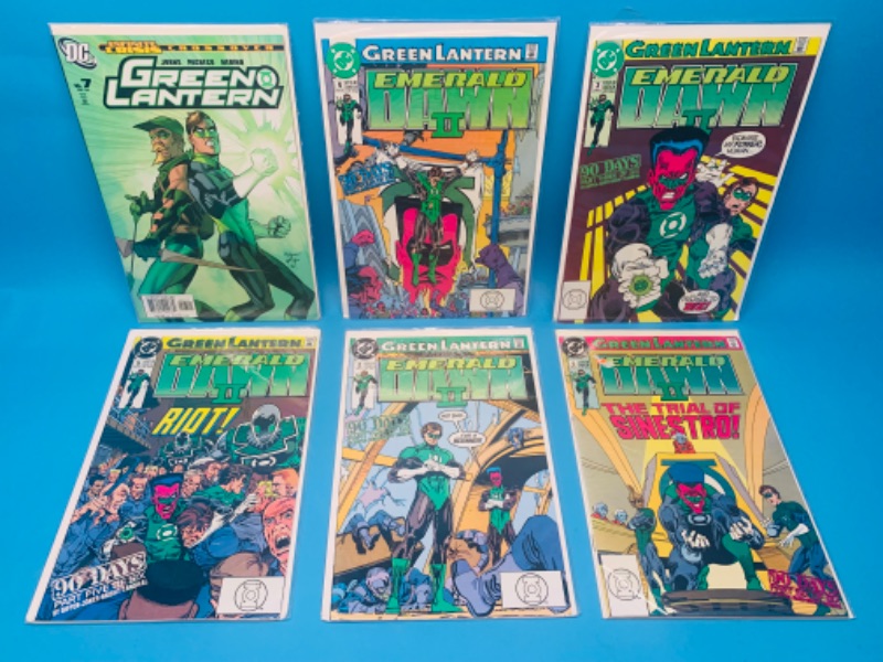 Photo 1 of 986483…6 green lantern  comics in plastic sleeves 