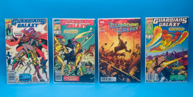 Photo 1 of 986488…4 guardians of the galaxy  comics in plastic sleeves 