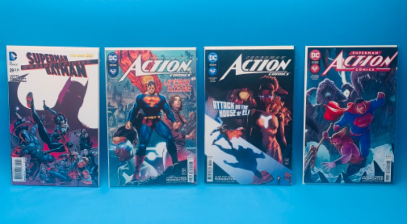 Photo 1 of 986494…4 Superman comics in plastic sleeves 