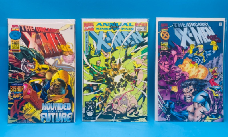 Photo 1 of 986508… 3 X-men comics in plastic sleeves 