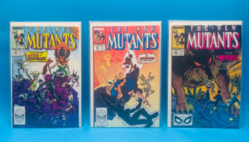 Photo 1 of 986509…3 vintage mutants comics in plastic sleeves 