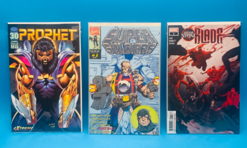 Photo 1 of 986513… 3 comics all #1’s in plastic sleeves 