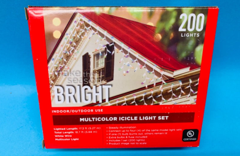 Photo 1 of 986575…200 multicolored icicle lights 