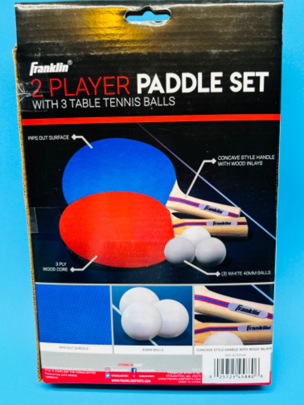 Photo 2 of 986856…Franklin 2 player table tennis paddle set