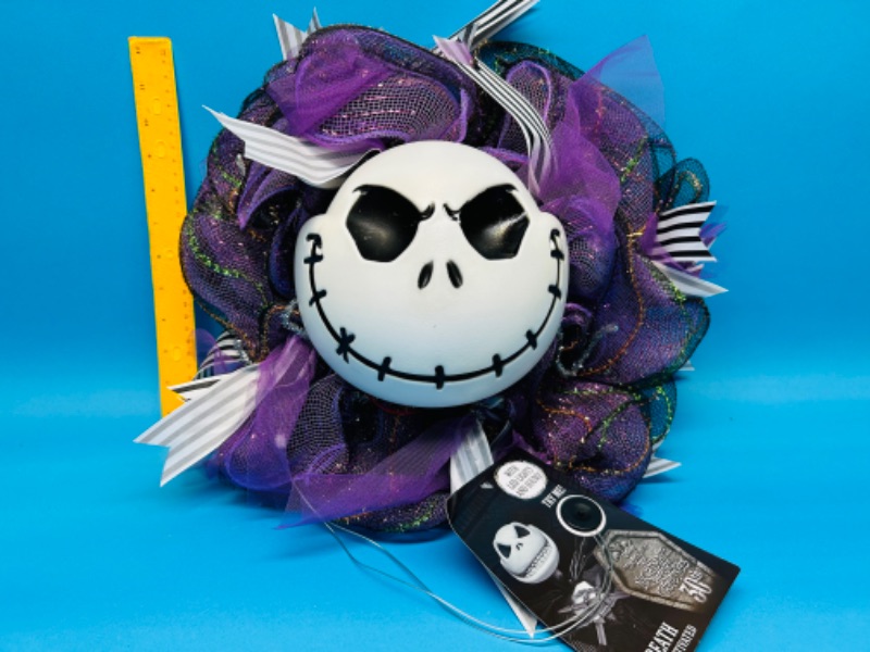 Photo 1 of 986879…nightmare before Christmas motion light up and sound wreath 
