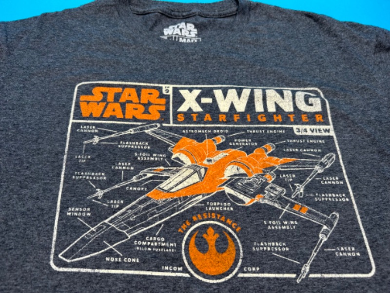 Photo 1 of 986893…large used Star Wars t-shirt 