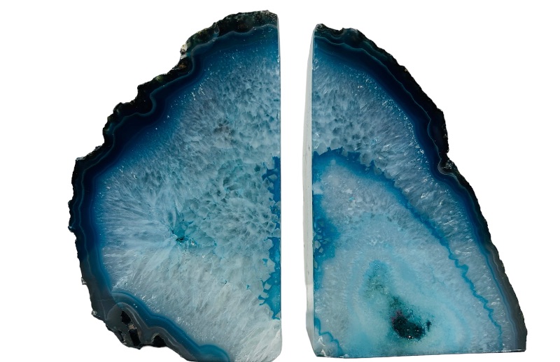 Photo 1 of 986902…agate base bookends  5 x 3” each
