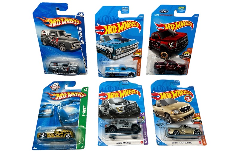 Photo 1 of 986916… 6 hot wheels die cast trucks 