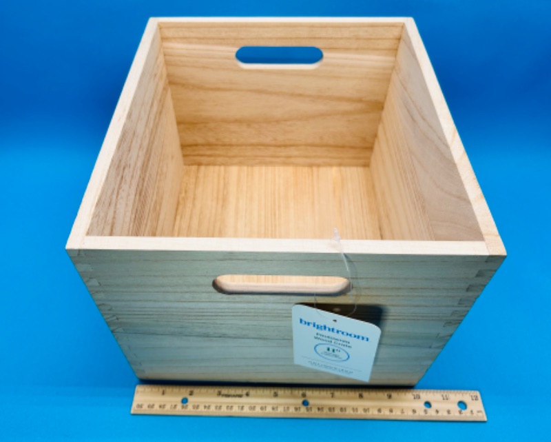 Photo 3 of 986920…11” Paulownia wood crate 