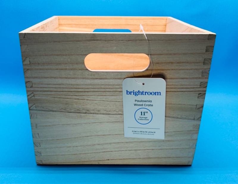Photo 2 of 986920…11” Paulownia wood crate 