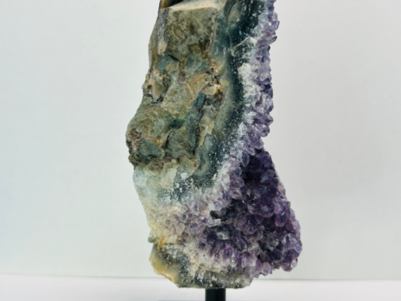 Photo 3 of 986930…7” amethyst crystal rock on stand -height includes display stand 
