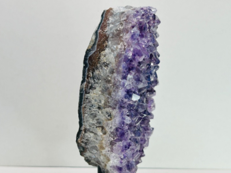 Photo 2 of 986932…6”  amethyst crystal rock on stand -height includes display stand 