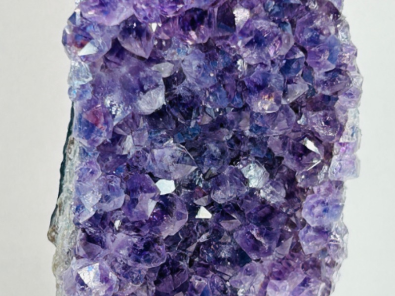 Photo 3 of 986932…6”  amethyst crystal rock on stand -height includes display stand 