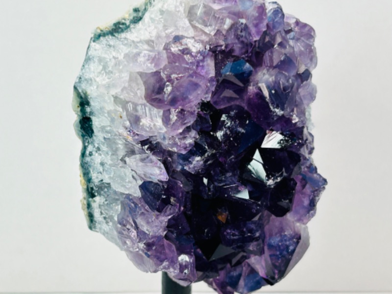 Photo 1 of 986933…5”  amethyst crystal rock on stand -height includes display stand 