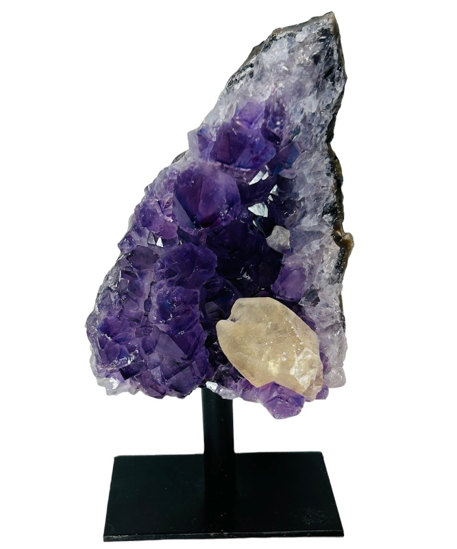 Photo 1 of 986934…6”  amethyst crystal rock on stand -height includes display stand 