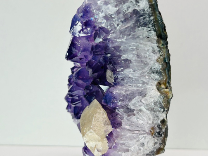 Photo 2 of 986934…6”  amethyst crystal rock on stand -height includes display stand 