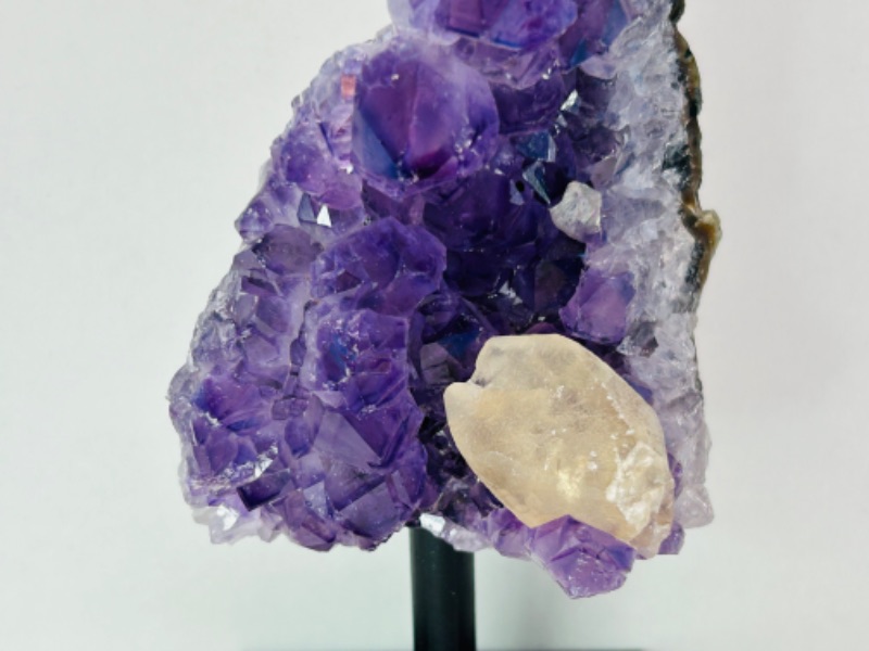 Photo 4 of 986934…6”  amethyst crystal rock on stand -height includes display stand 