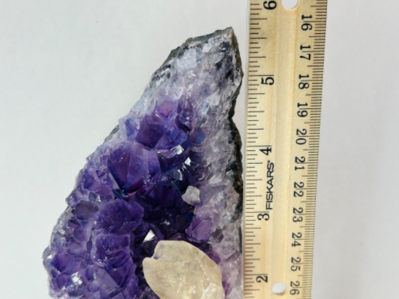 Photo 1 of 986934…6”  amethyst crystal rock on stand -height includes display stand 