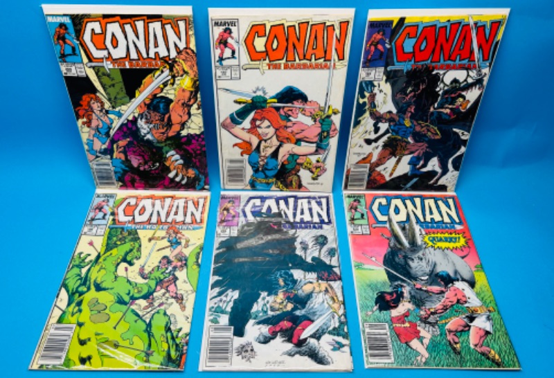 Photo 1 of 986938…6 vintage Conan comics in plastic sleeves 