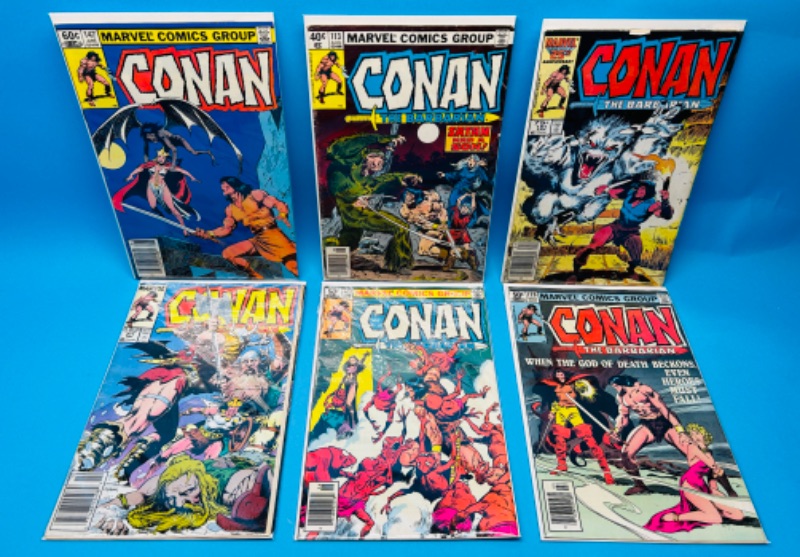 Photo 1 of 986939… 6 vintage Conan comics in plastic sleeves 