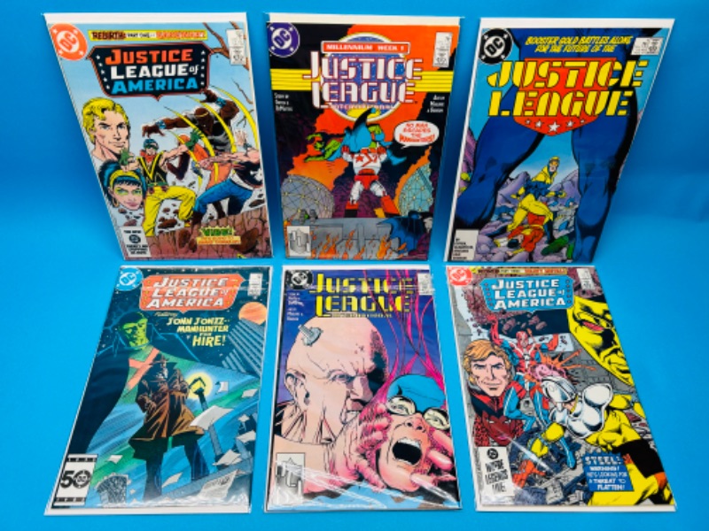 Photo 1 of 986958…6 vintage$.75 justice league  comics in plastic sleeves 