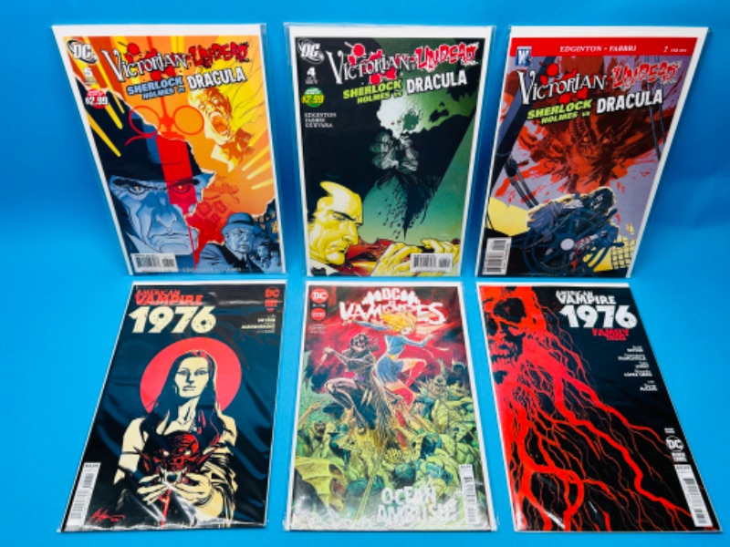 Photo 1 of 986962…Dracula and Vampire  comics in plastic sleeves 