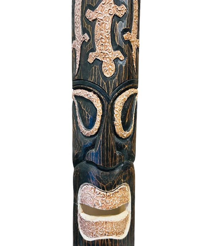 Photo 4 of 987074…over 3 foot tall wood tiki wall hanging 