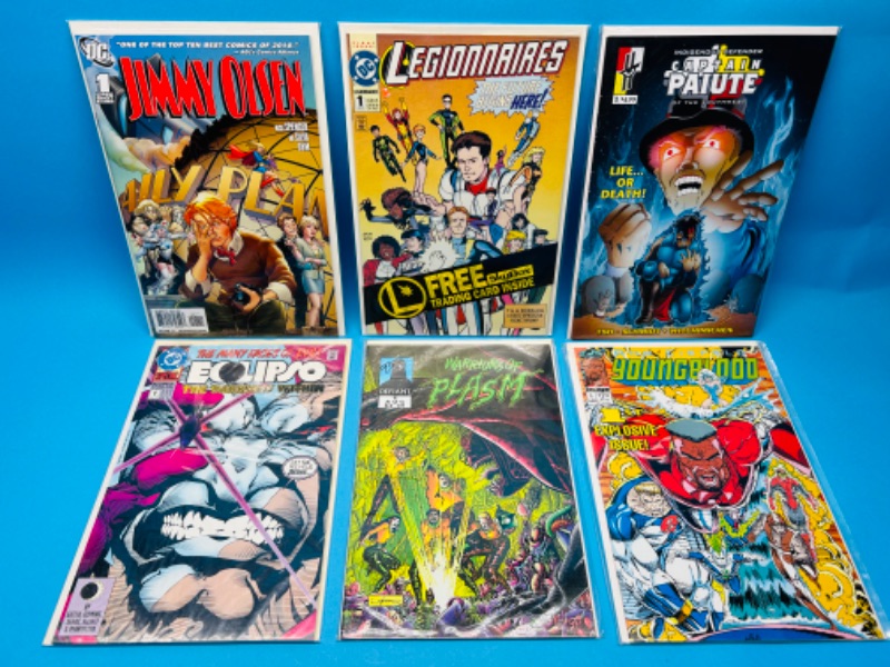 Photo 1 of 987091… 6 comics all #1’s in plastic sleeves 
