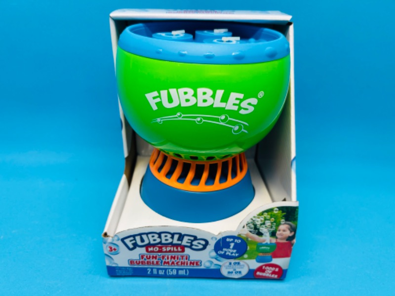 Photo 1 of 987115…Fubbles no spill fun-finiti bubble machine 