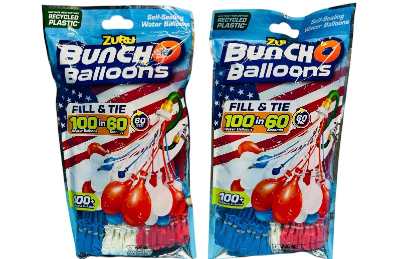 Photo 1 of 987117…200+  fill and tie water balloons-red, white,and blue  fills in 60 seconds 