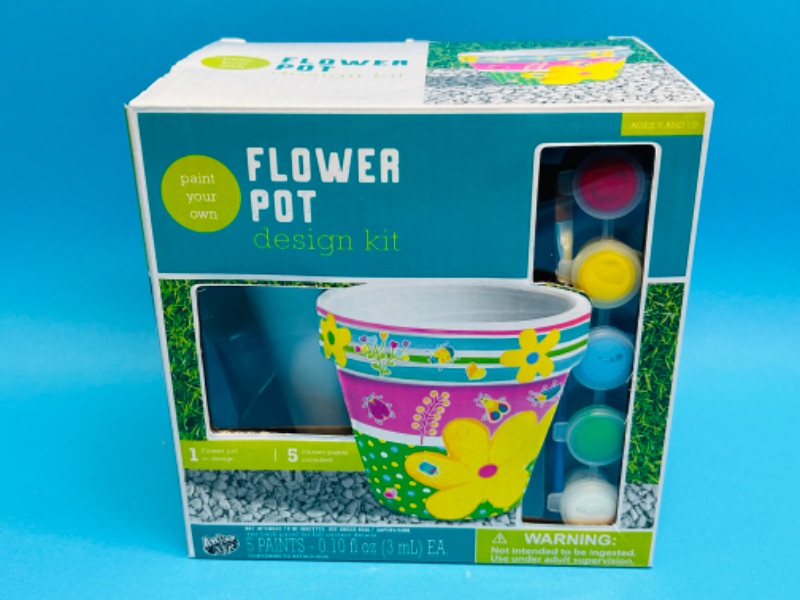 Photo 2 of 987143…paint your own flower pot design kit