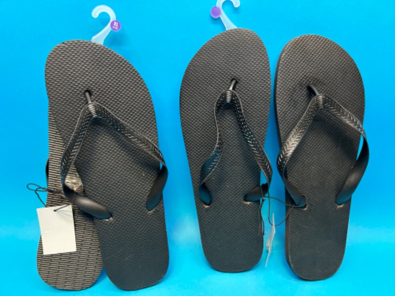 Photo 1 of 987204… 2 pairs of flip flops men’s xl 13